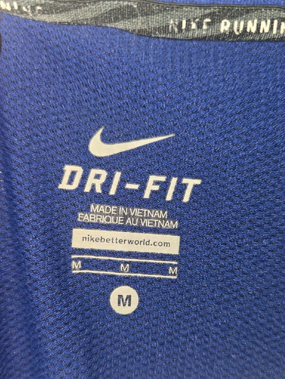 Nike Dri-FIT Short Sleeve Tee - Royal Blue with White Swoosh